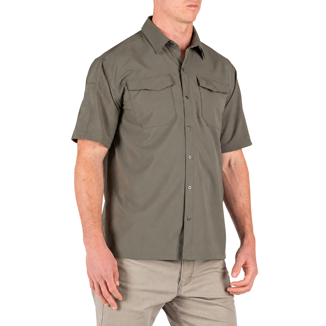 5.11 Freedom Flex Short Sleeve Shirt - Ranger Green, Medium