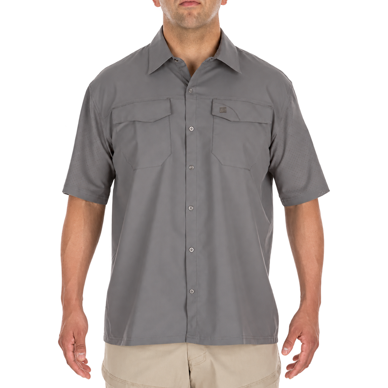 5.11 Freedom Flex Short Sleeve Shirt - Storm, Large