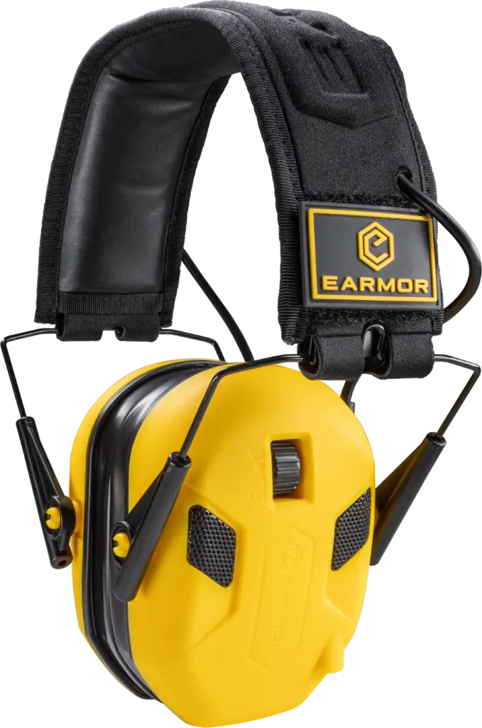 EARMOR M300X Electronic Hearing Protection Earmuffs - Yellow